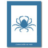Araignée de Mer Affiche Bleue