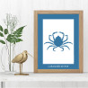 Araignée de Mer Affiche Bleue