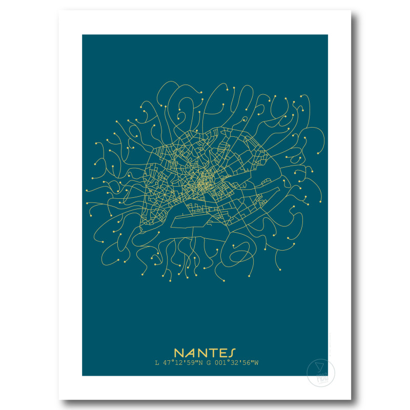 Nantes Affiche Plan