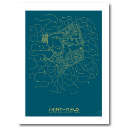 Saint-Malo Affiche Plan
