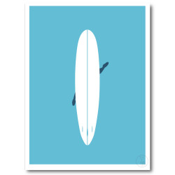 Longboard Affiche Surf