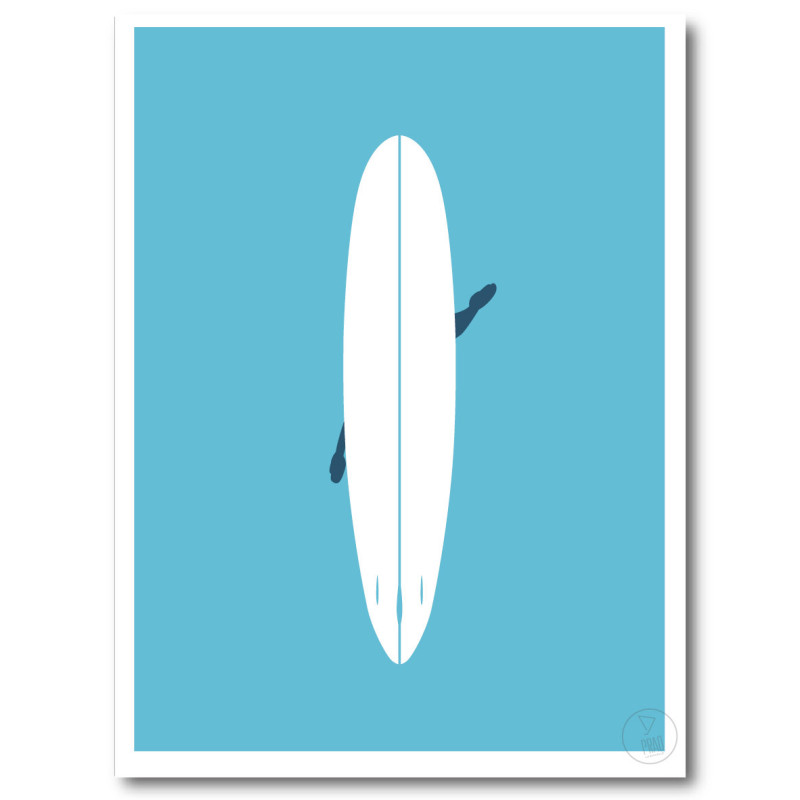 Longboard Affiche Surf