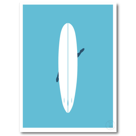 Longboard Affiche Surf