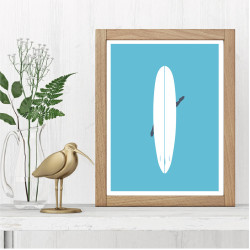 Longboard Affiche Surf
