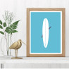 Longboard Affiche Surf