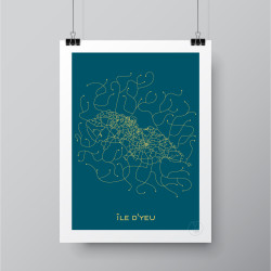 Île d'Yeu Affiche Plan