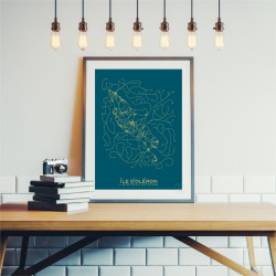 Île d'Oléron Affiche Plan