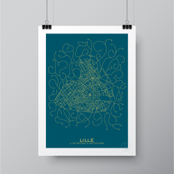 Lille Affiche Plan