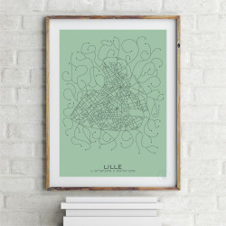Lille Affiche Plan