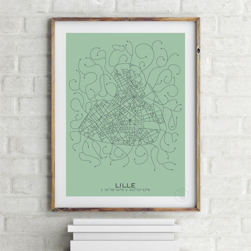 Lille Affiche Plan