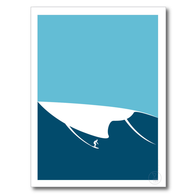 Vague Nazaré Affiche Surf