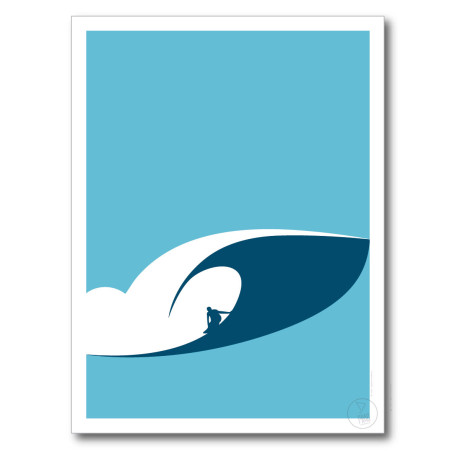 Vague Pipeline Affiche Surf