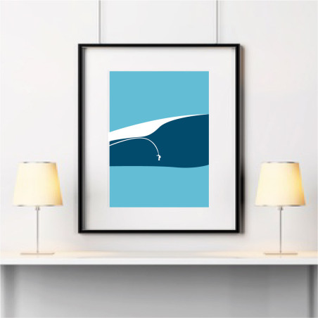 Vague Teahupoo Affiche Surf