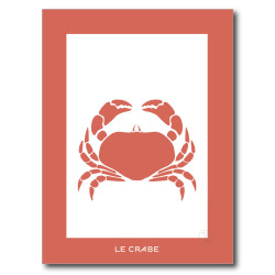 Crabe Affiche Rouge