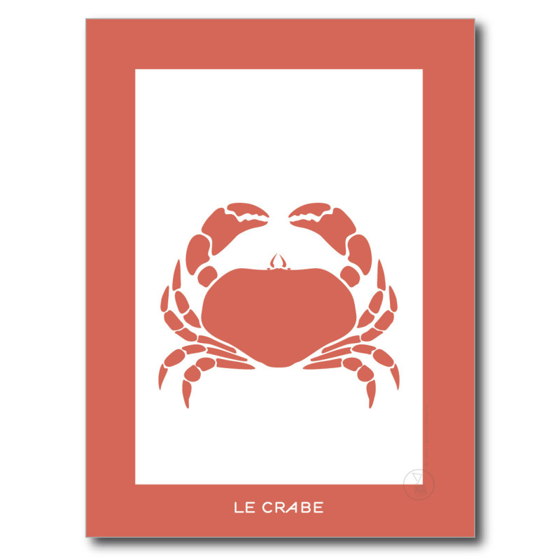 Crabe Affiche Rouge