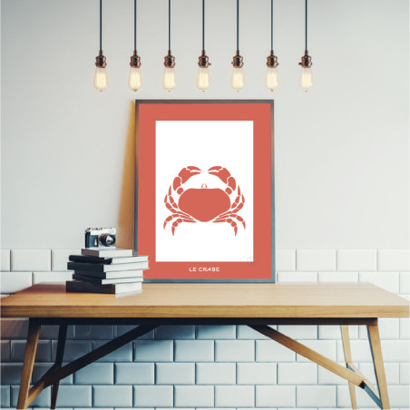 Crabe Affiche Rouge